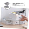 STOBOK 2pcs Collapsible Storage Box Drawer Home Office Storage Jewelry