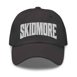 Merch Town Skidmore Baseball Cap Skidmore Dad Hat Texas TX Hat Embroidered Souvenir Dark Grey