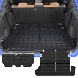 Rongtaod Cargo Mat Compatible with 2010-2024 Toyota 4Runner 7 Seats Trunk Mat Cargo Liner Back Seat Cover Protector 4 Runner Accessories (2nd&3rd Row Backrest Mats+Trunk Mat)