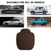 ZNDAW Front Car Seat Cover, Anti-Slip Breathable Linen Bottom Seat