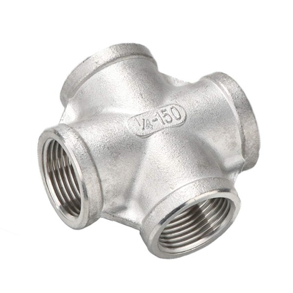 Beduan Stainless Steel 1/4" Female 4 Way Cross Coupling Cast