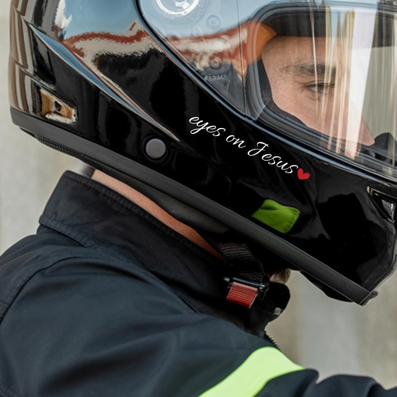 (3 Pcs) Eyes On Jesus Mirror Sticker Christian Rear View