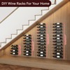 IBUYKE Wall Mounted Wine Rack 12 Bottle,Metal Wine Bottle Holder