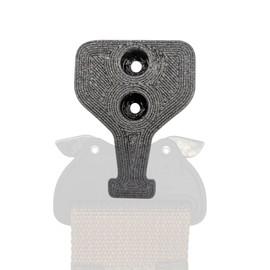 Hammy3DPrints Cobra Buckle Belt Wall Mount Gear Holder Storage Rack Tactical D Ring (Normal, Black)