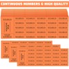 Kosiz 504 Sheets 25 Bid Raffle Ticket with Different Numbers