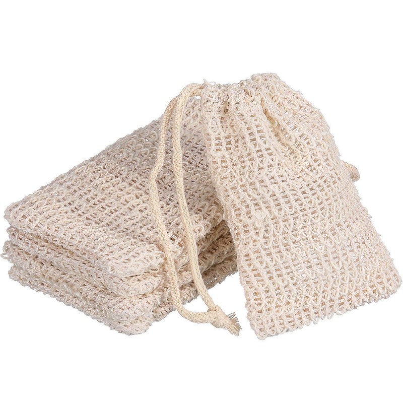 BBTO 5 Pack Soap Exfoliating Bag Natural Soap Saver