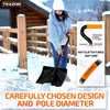 Snow Shovel Heavy Duty for Driveway with Ergonomic Handle to