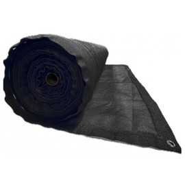 Farm Plastic Supply - Black Shade Sail Hemmed and with Grommets - 80% - Mesh Fabric for Patio Shade, Garden Shade Sail, Sun Shade, Shade Canopy, Garden Sun Block, Wind Screen, Shade Cloth (6' x 50')