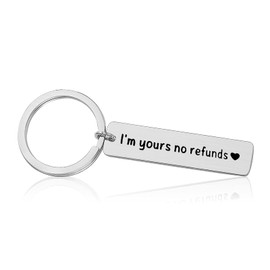 Funny Couple Keychain for Boyfriend Girlfriend Couple Jewelry for Him Her Boyfriend Husband Gift from Girlfriend Wife Anniversary Valentine's Day Birthday Gifts His and Hers Gift Couple Keyring