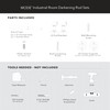 MODE Industrial Room Darkening Collection 1 1/8" Diameter Industrial Curtain