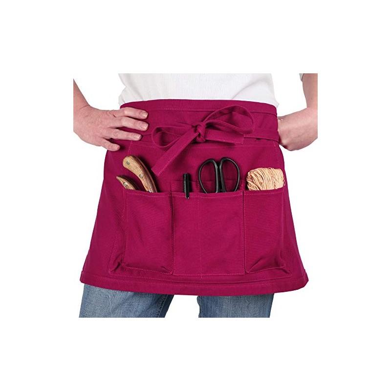 La cordeline TJCBO Burgundy Garden Apron, 2 x 64 x