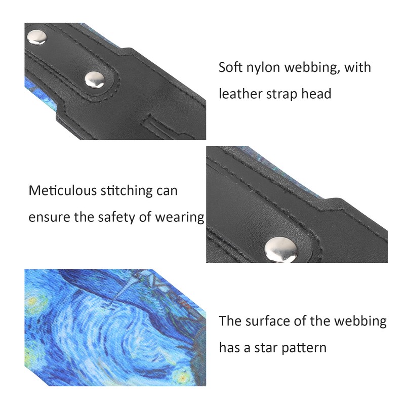 Nylon Guitar Strap Breathable Musical Instrument Accessories for Folk/Electric Guitar