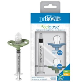 AGGIE MD Pacidose Pacifier Baby Medicine Dispenser with Oral Syringe | Newborn | 0-6 Months
