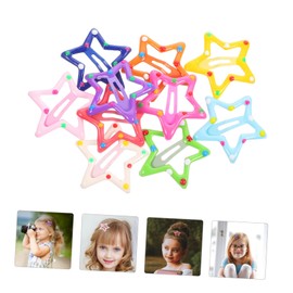TOVINANNA 10pcs Kawaii Star Snap Hair Clips for Metal Barrettes Hair Accessories for Daily Wear and Special Occasions