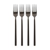Argon Tableware Stainless Steel Dinner Forks - 19.5cm - Black