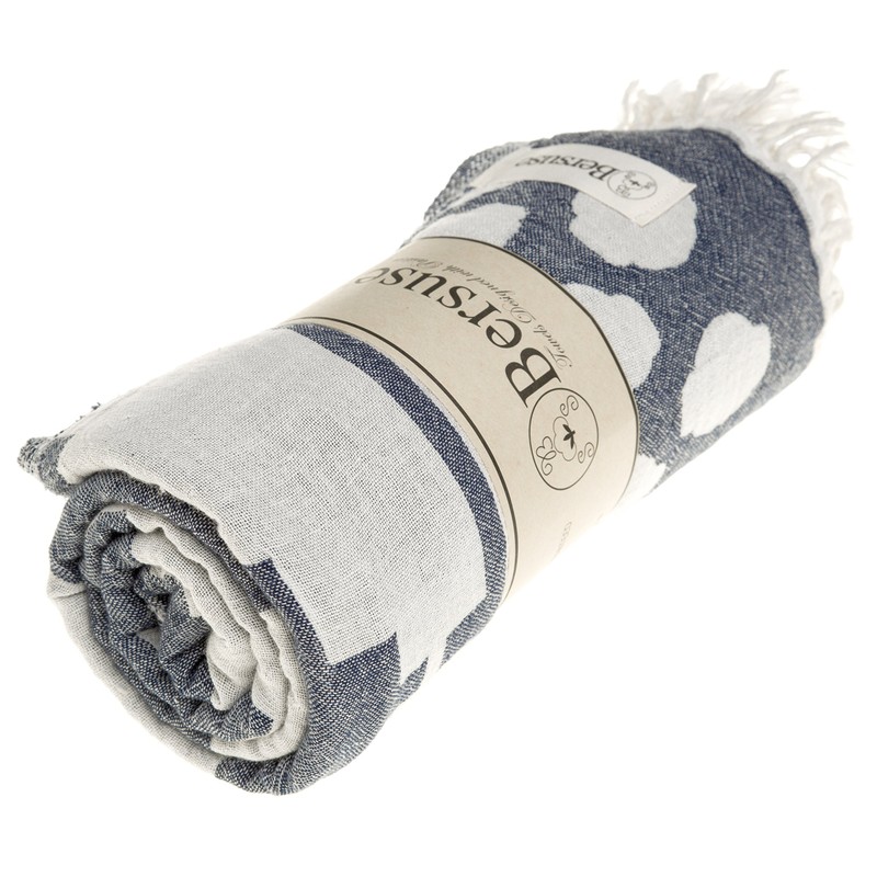 Bersuse 100% Cotton Oeko-TEX Certified Baja Turkish Handloom Towel -