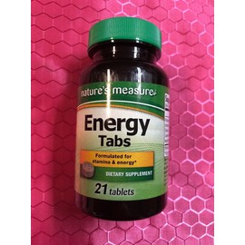 natures measure ENERGY TABS formulated stamina & energy People Choice Natures 21 Tablets