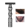 Classic Men Anti skid Metal Handle Dual Blade Shaver Vintage