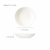 Mengbaobao 6 Pack White Soy Sauce Dish Ceramic Dip Bowl