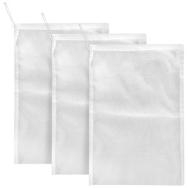 Lotsdonxia 3PCS Gauze Ultrafine Filter Bag 200mesh Ultra Dense Juice Wine Dregs Separation Bag Suitable for Home Kitchen Fine Filtration