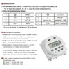 Baomain Time Switch Relay,Digital LCD Programmable Timer,12V DC/AC Input,200-250V 16A