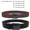 HOANAN 2-Pack Elastic Stretch Belt, Men’s All Size No Metal