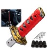 EZAUTO WRAP 10cm Red Black Shift Knob Samurai Sword Alloy