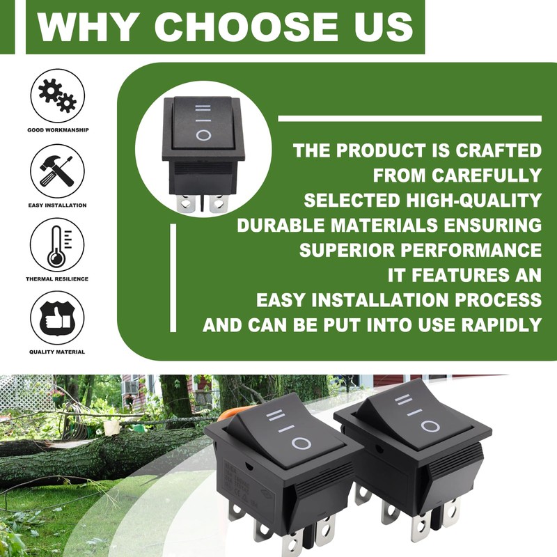 2-Pack On/Off Start Switch – Fits Harbor Freight Predator 7000/8750/9500