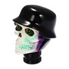 uxcell Auto Car White Black Skull Design Gear Stick Shift