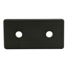 8020, 40-2045, 40 Series, 40mm x 80mm Plastic Rectangle End Caps with Push in Fastener for 80/20 Aluminum Extrusion T-Slot Accessories (Plain Black - No Logo, 10)