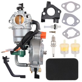 Dual Fuel Carburetor with LPG/CNG Conversion Kit for Honda GX390 188F 13-14HP 4.5-5.5KW Generator Engine, for predator 7250/9000 Watts