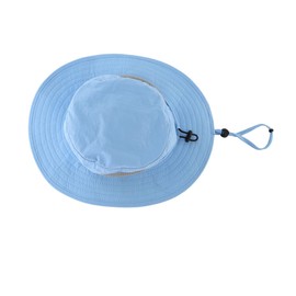 Magracy Kids Wide Brim Qiuck Dry Mesh Sun Hat UV Protection Bucket Hat Adjustable Aqua Blue