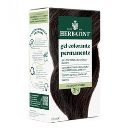 Herbatint Permanent Hair Colour 3N Dark Brown - 170ml | Ammonia Free, 100% Coverage for White Hair | For Sensitive Skin, with 8 Natural Organic Extracts