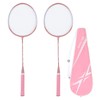 Badminton Rackets,2 Player Badminton Racket Kit for Beginners Student Training
