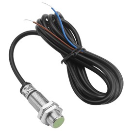 Heschen M12 Inductive Proximity Sensor Switch PR12-2DO Cylindrical Type Detector 2mm DC12-24V 2-Wire NO(Normally Open) CE