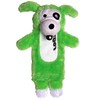 Rogz CS01 L Thinz Plush Dog Toy, Small, Green