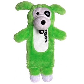 Rogz CS01 L Thinz Plush Dog Toy, Small, Green