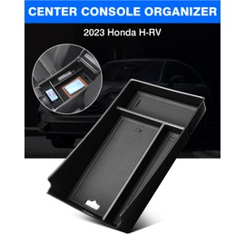 Autorder Center Console Organizer for 2023 2024 2025 Honda HR-V HRV Accessories Armrest Storage Box Secondary Insert Tray with 2 Color Mats