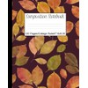 Fall Themed Composition Notebook: Purple Autumn Composition Notebook - 7.5"
