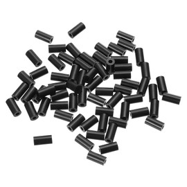 PATIKIL M3 Schwarzes ABS ID 3,2 mm, OD 7 mm, Länge 13 mm, Nylon Runde Abstandshalter Unterlegscheiben, 120 Stück Kunststoff-Abstandshalter für M3 Schrauben Steckdose