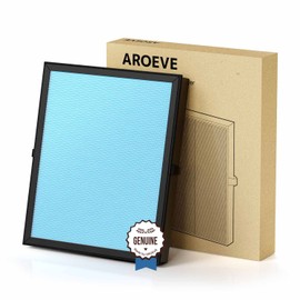 AROEVE MK04 Air Filter H13 Ture HEPA Filter Suitable for MK04 for Dust, Pet Dander, Smoke, Pollen for Bedroom and Office- Standard Version