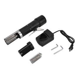 Atyhao Electric Fish Scaler, Handheld Design Fish Scaler 6 Cutter Fish Scale Remover Fish Scraper Fish with Rechargeable Battery (US Plug 100‑240V)