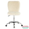 Urban Lifestyle Faux Fur Task Chair, White Shepra