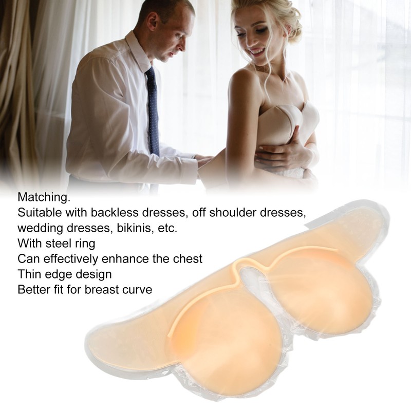Adhesive Silicone Bra One Piece Push Up Strapless Seamless Push