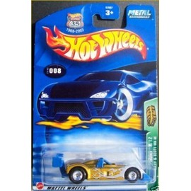 Mattel Hot Wheels 2003 Treasure Hunt 1:64 Scale Gold With White Flames Riley & Scott MK III 87/12 Die Cast Car #008 by Hot Wheels