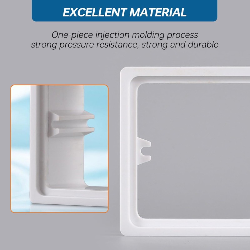 Acmerota 20mm White Single Socket Spacer 1 Gang Square Spacer