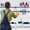 Rechabite 4 Pieces 12" Magnetic Tool Holder Strip, Blue Magnet