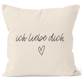 Cushion cover, I love you gift, cushion, cotton, MoonWorks®, 40cm x 40cm
