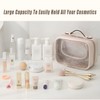 AIMALL Waterproof Travel Cosmetic Bag - Lightweight Transparent Organizer with