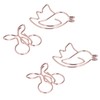 100Pcs Cute Paper Clips Cherry Hummingbird Style Electroplated Metal Gold
